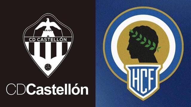 Los logos del Castellón y el Hércules.