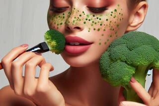 La comida inspira nuevas tendencias en maquillaje: Desde las pecas con brócoli a las técnicas más evocadoras